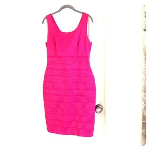 Hot pink sheath dress